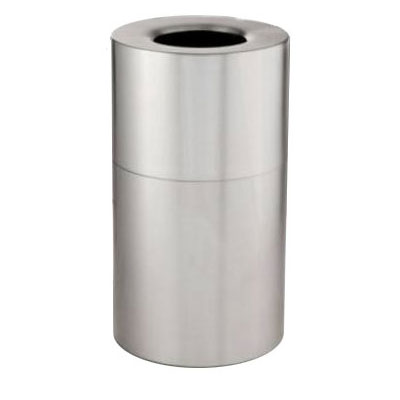 ATRIUM OPEN TOP REFUSE C ONT 79L/21G SATIN ALUM